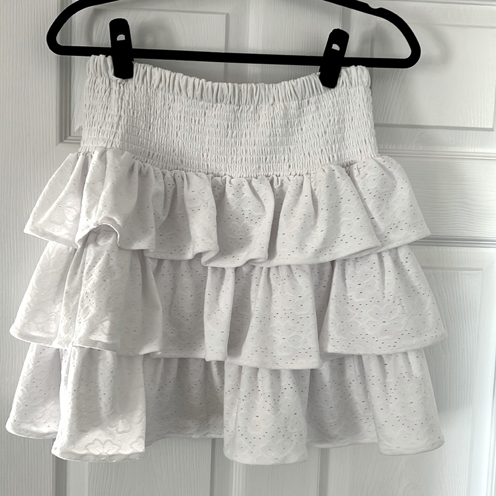 Michael Kors white layered skirt size SMALL